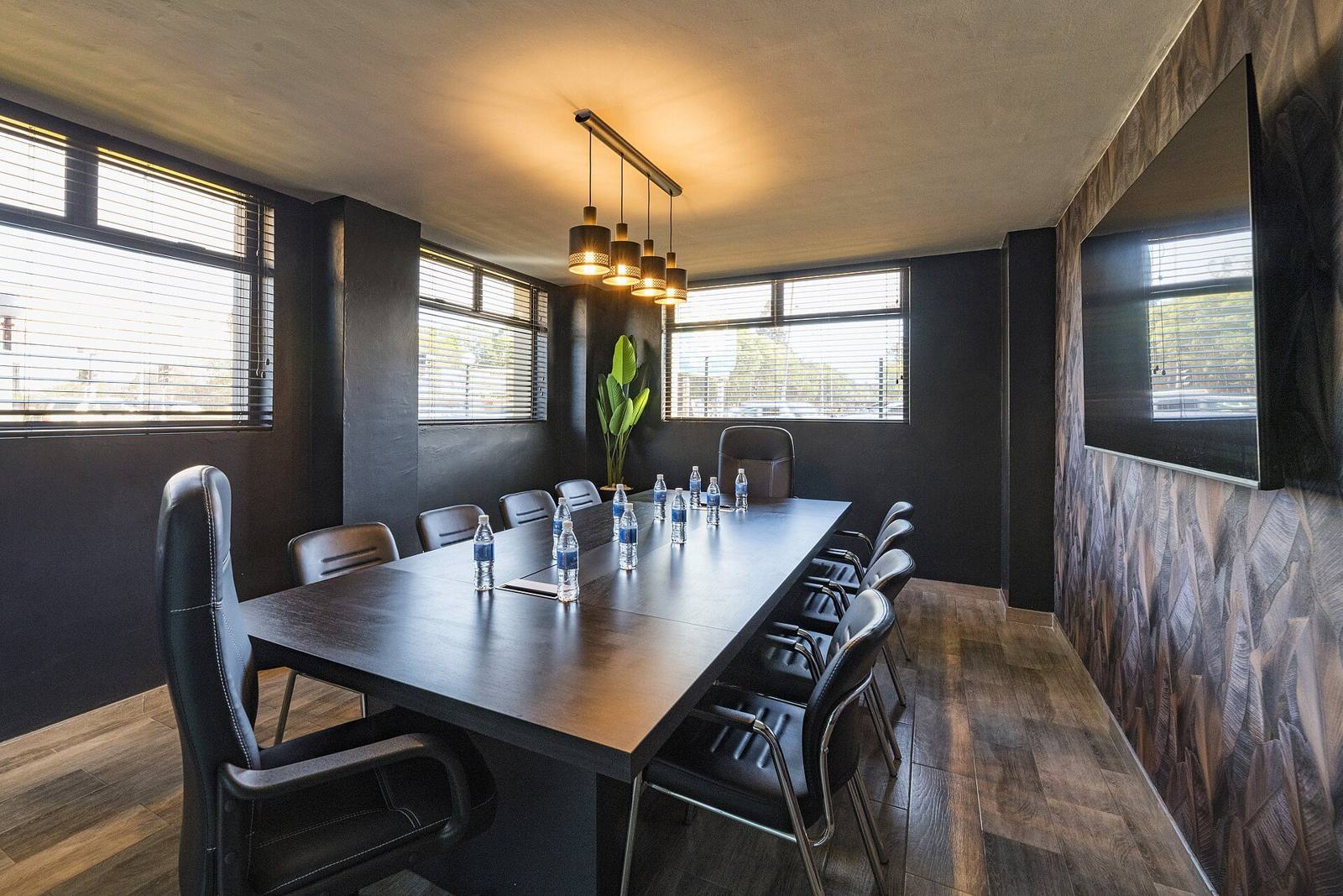 A meeting room set up for a certification review